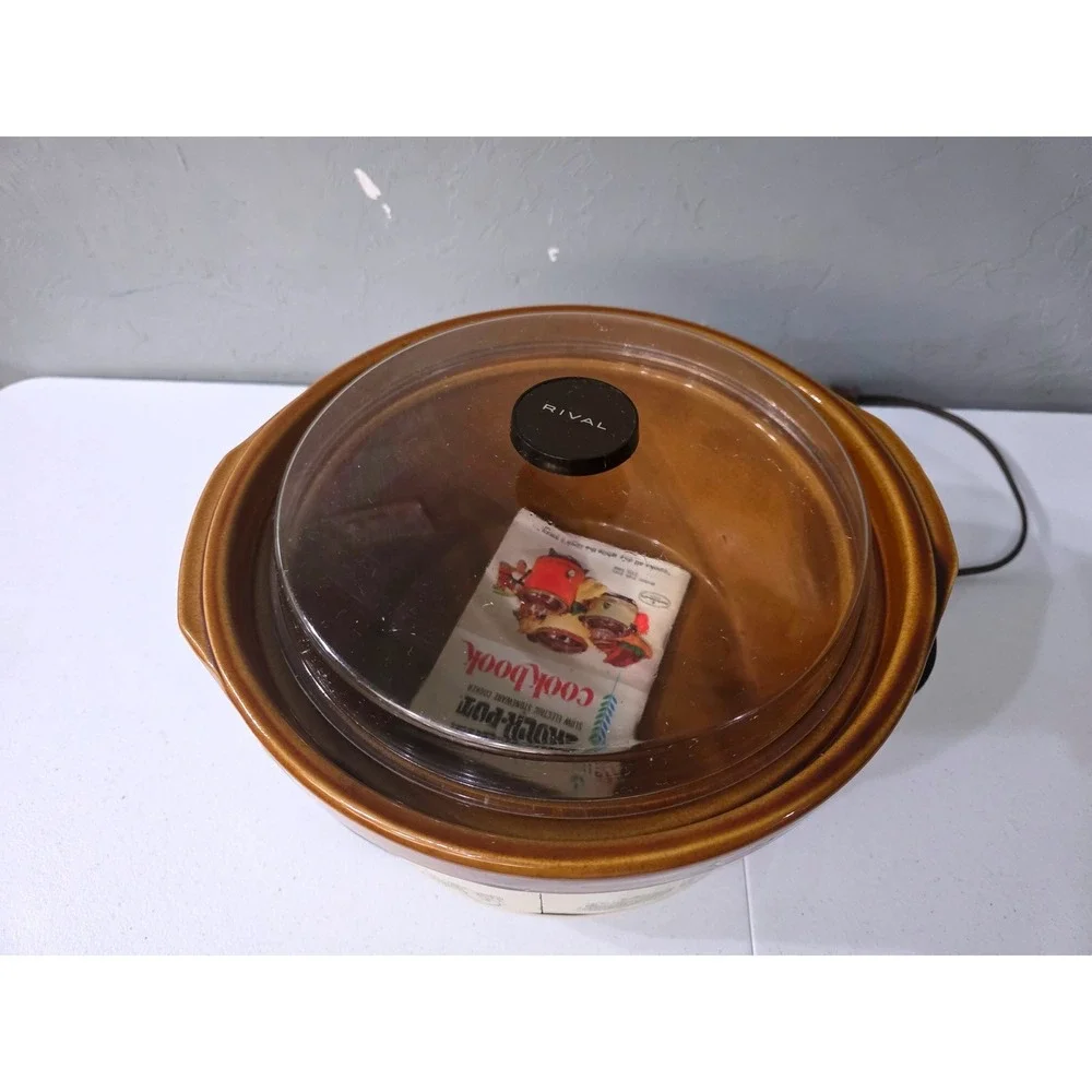 Vintage Rival 5 Quart Crock-Pot Model 3350/2‎ Removable Crock Pot Slow Cooker